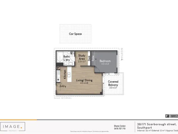 Floorplan of Homely unit listing, 38/171 Scarborough Street, Southport QLD 4215