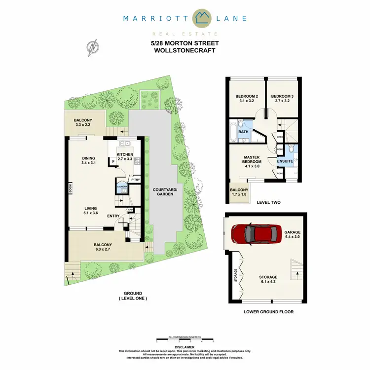 Floorplan of Homely townhouse listing, 5/28 Morton Street, Wollstonecraft NSW 2065