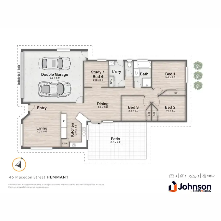 Floorplan of Homely house listing, 46 Macedon Street, Hemmant QLD 4174
