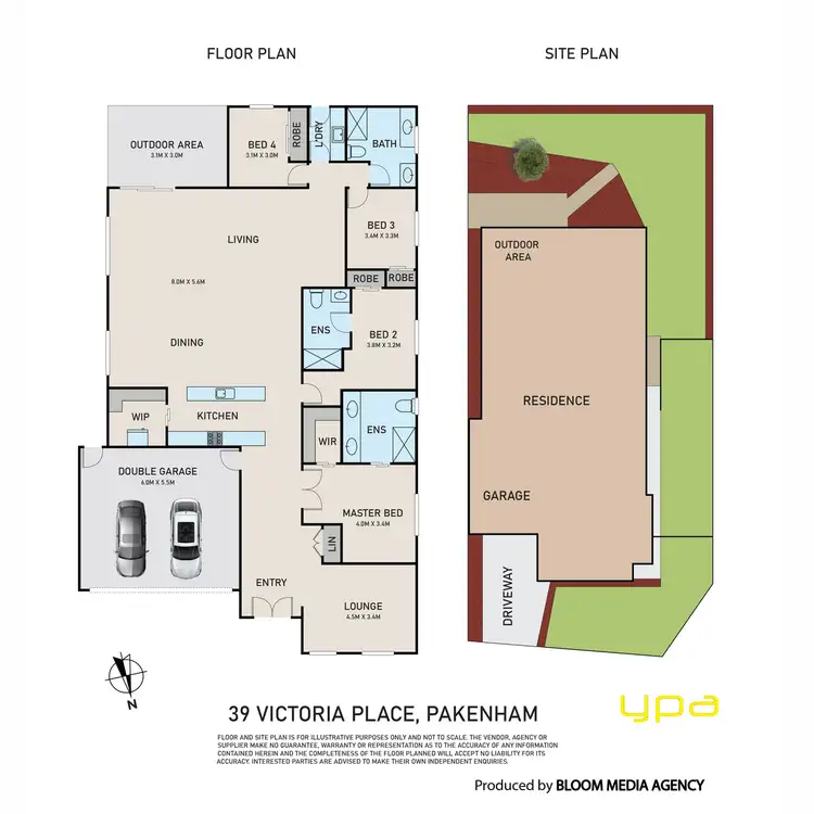 Floorplan of Homely house listing, 39 Victoria Place, Pakenham VIC 3810