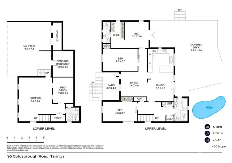 Floorplan of Homely house listing, 95 Goldsbrough Road, Taringa QLD 4068