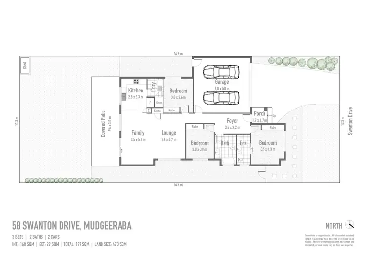 Floorplan of Homely house listing, 58 Swanton Drive, Mudgeeraba QLD 4213