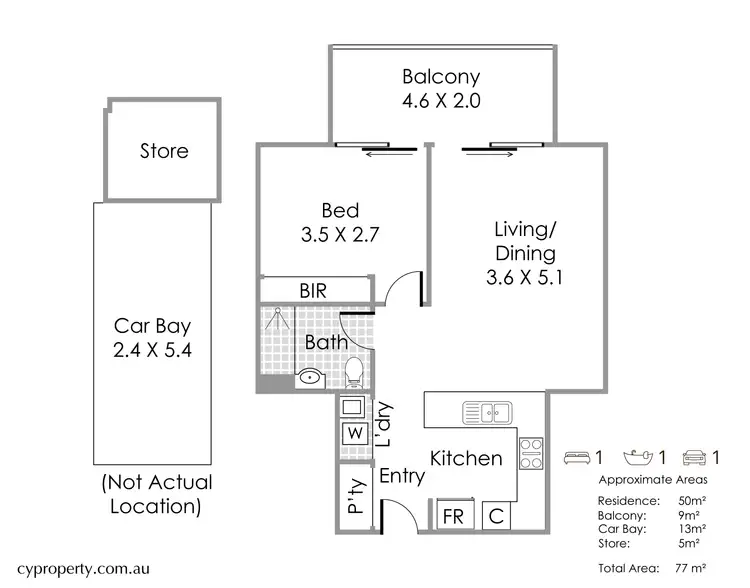 Floorplan of Homely apartment listing, 34/25 O'Connor Close, North Coogee WA 6163