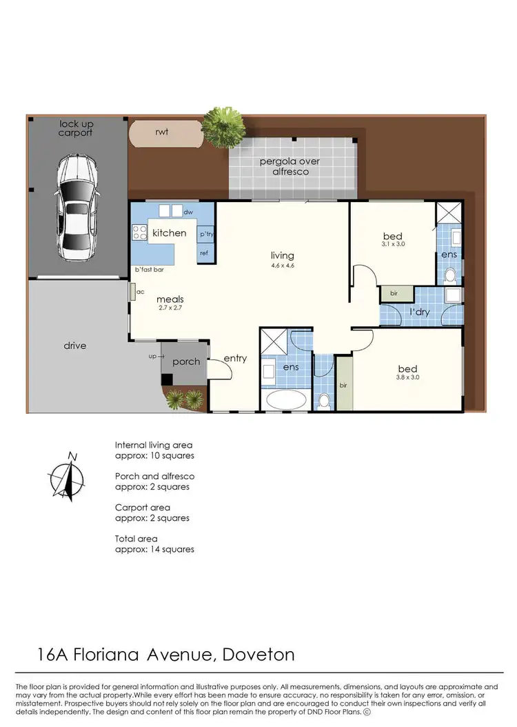 Floorplan of Homely unit listing, 16A Floriana Avenue, Doveton VIC 3177