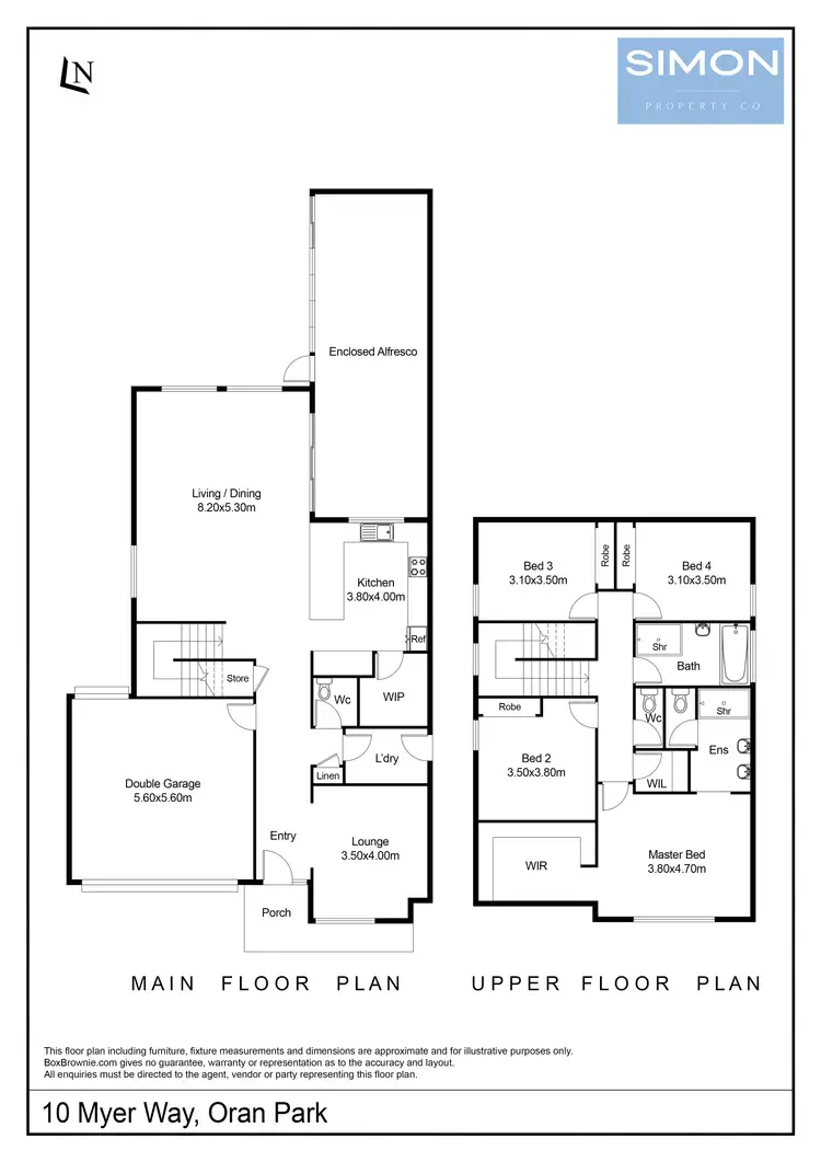 Floorplan of Homely house listing, 10 Myer Way, Oran Park NSW 2570