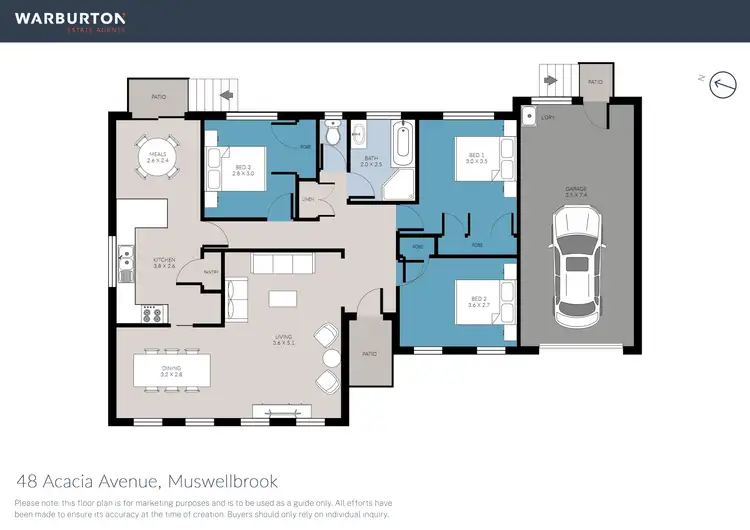 Floorplan of Homely house listing, 48 Acacia Drive, Muswellbrook NSW 2333