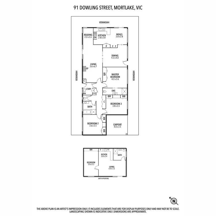 Floorplan of Homely house listing, 91 Dowling Street, Mortlake VIC 3272