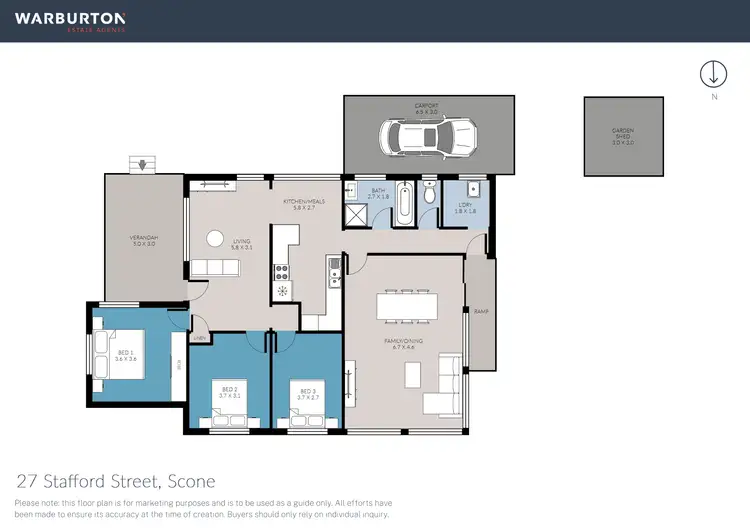 Floorplan of Homely house listing, 27 Stafford Street, Scone NSW 2337