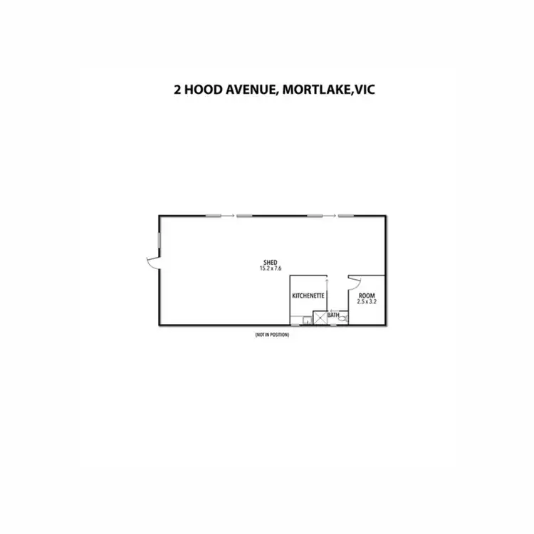 Floorplan of Homely land listing, 2 Hood Avenue, Mortlake VIC 3272