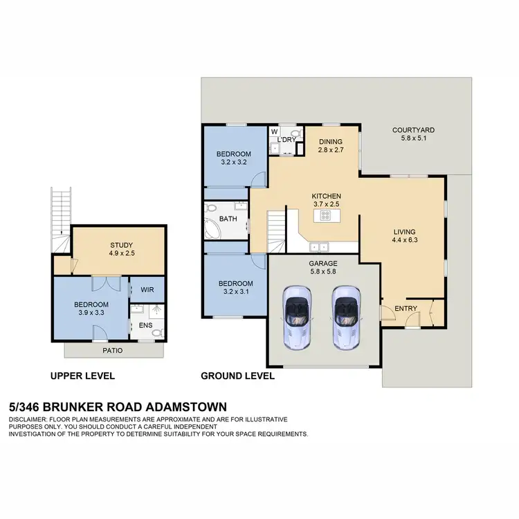 Floorplan of Homely townhouse listing, 5/346 Brunker Road, Adamstown NSW 2289