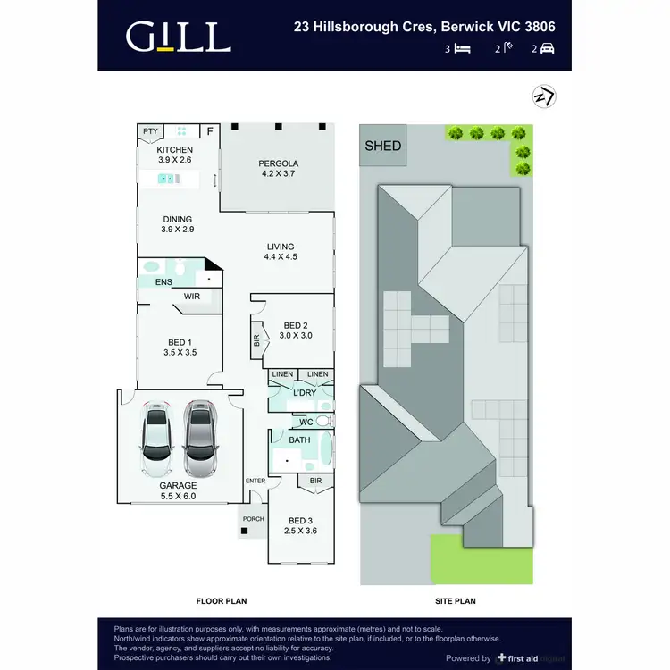 Floorplan of Homely house listing, 23 Hillsborough Crescent, Berwick VIC 3806