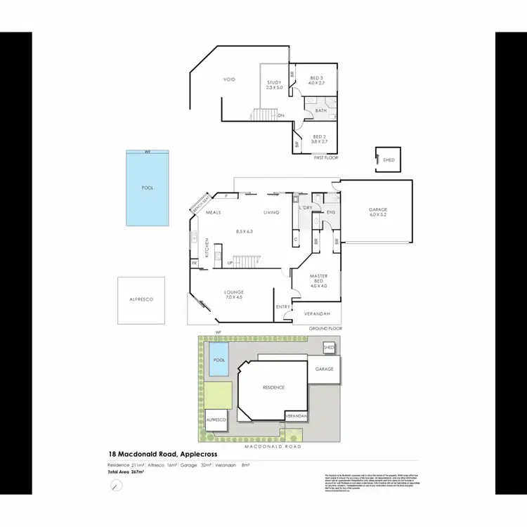 Floorplan of Homely house listing, 18 Macdonald Road, Applecross WA 6153