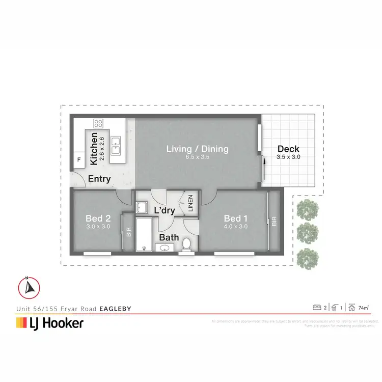 Floorplan of Homely unit listing, 56/155-163 Fryar Road, Eagleby QLD 4207