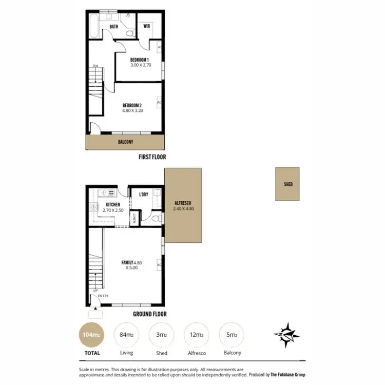 Floorplan of Homely unit listing, 1/8 Eurilpa Avenue, Everard Park SA 5035