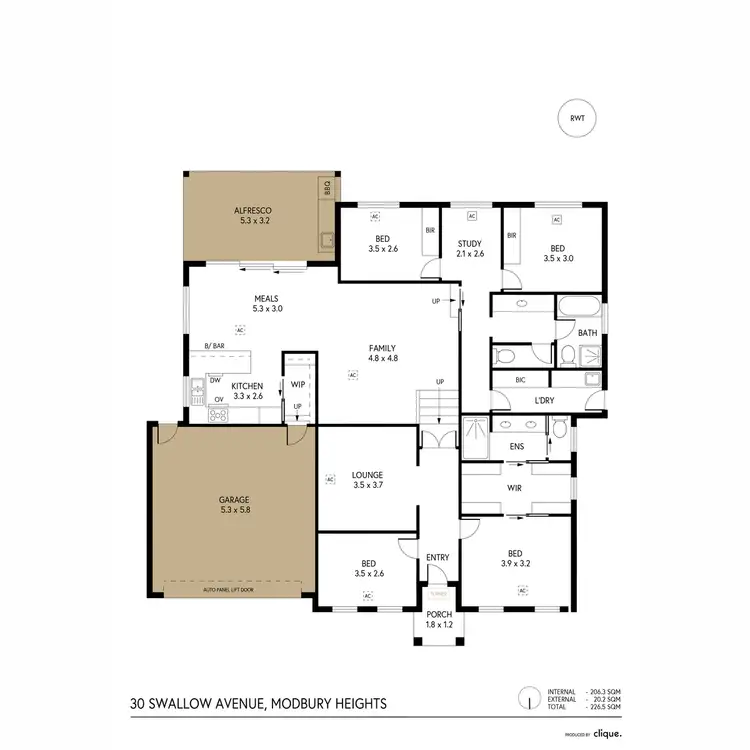 Floorplan of Homely house listing, 30 Swallow Avenue, Modbury Heights SA 5092