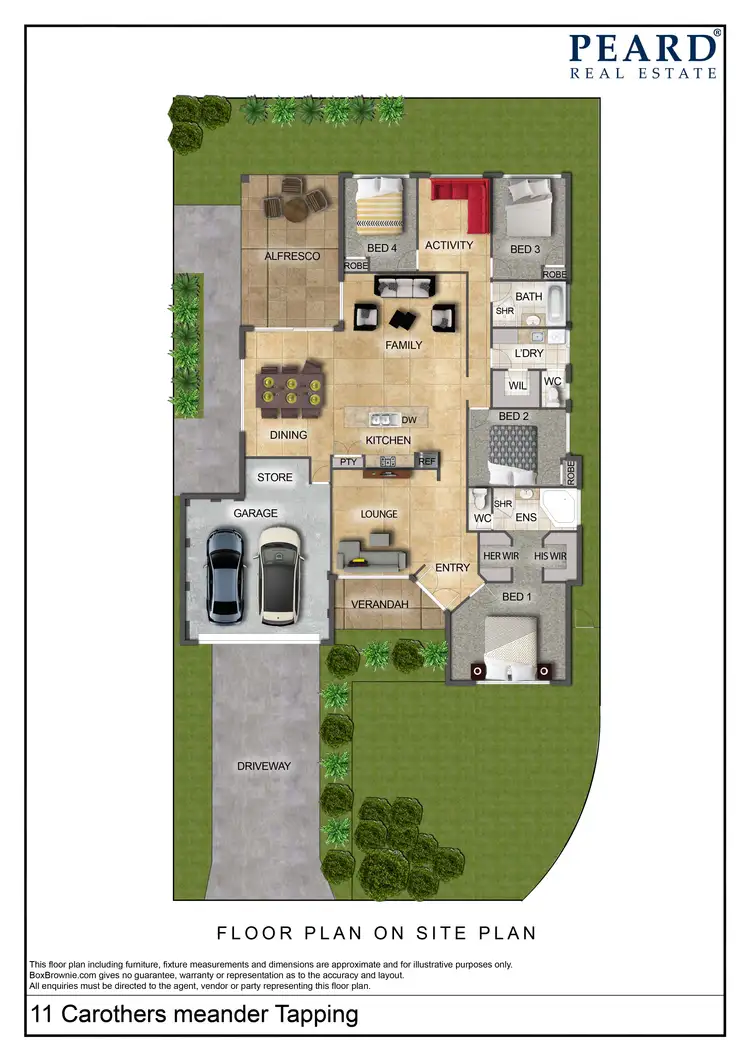 Floorplan of Homely house listing, 11 Carothers Meander, Tapping WA 6065