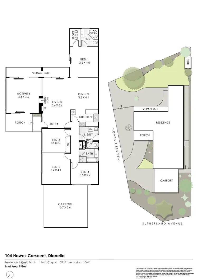 Floorplan of Homely house listing, 104 Howes Crescent, Dianella WA 6059