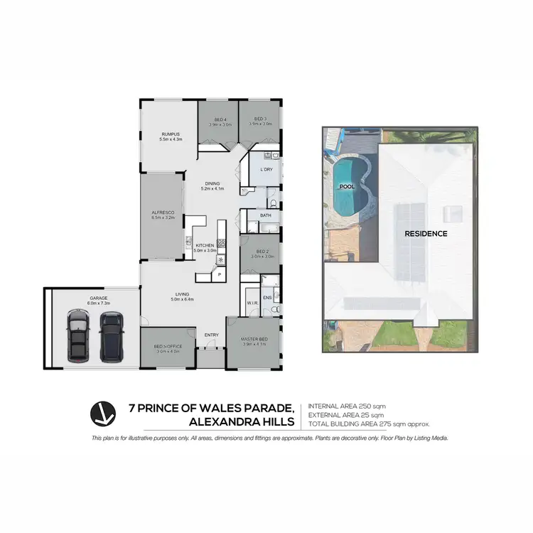 Floorplan of Homely house listing, 7 Prince Of Wales Parade, Alexandra Hills QLD 4161