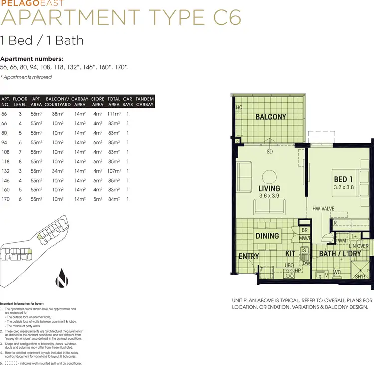 Floorplan of Homely apartment listing, 160/26 Sharpe Avenue, Pegs Creek WA 6714