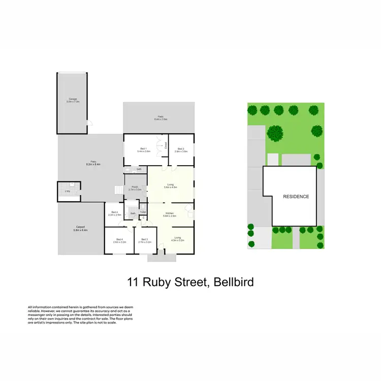 Floorplan of Homely house listing, 11 Ruby Street, Bellbird NSW 2325