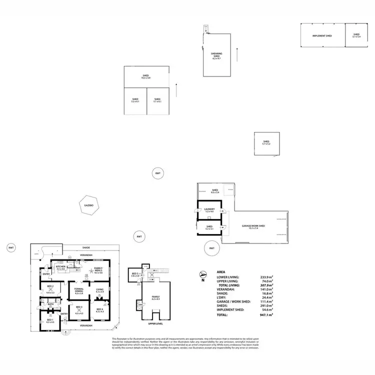 Floorplan of Homely rural property listing, 2893 Reedy Creek Road, Palmer SA 5237