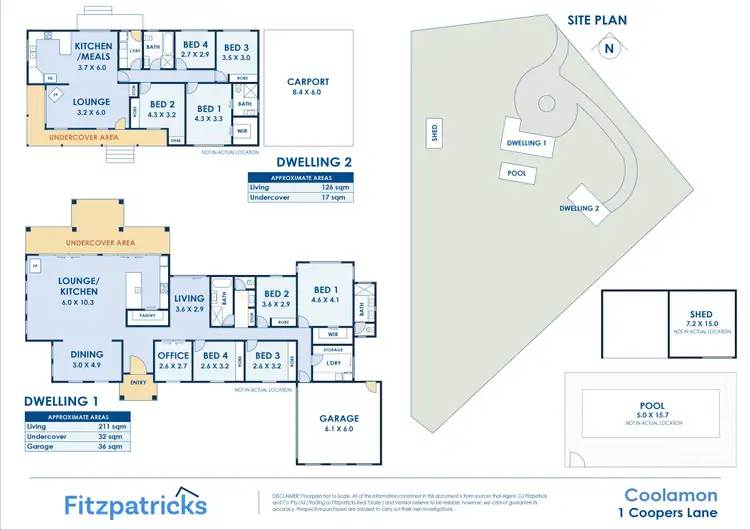 Floorplan of Homely rural property listing, 1 Coopers Lane, Coolamon NSW 2701