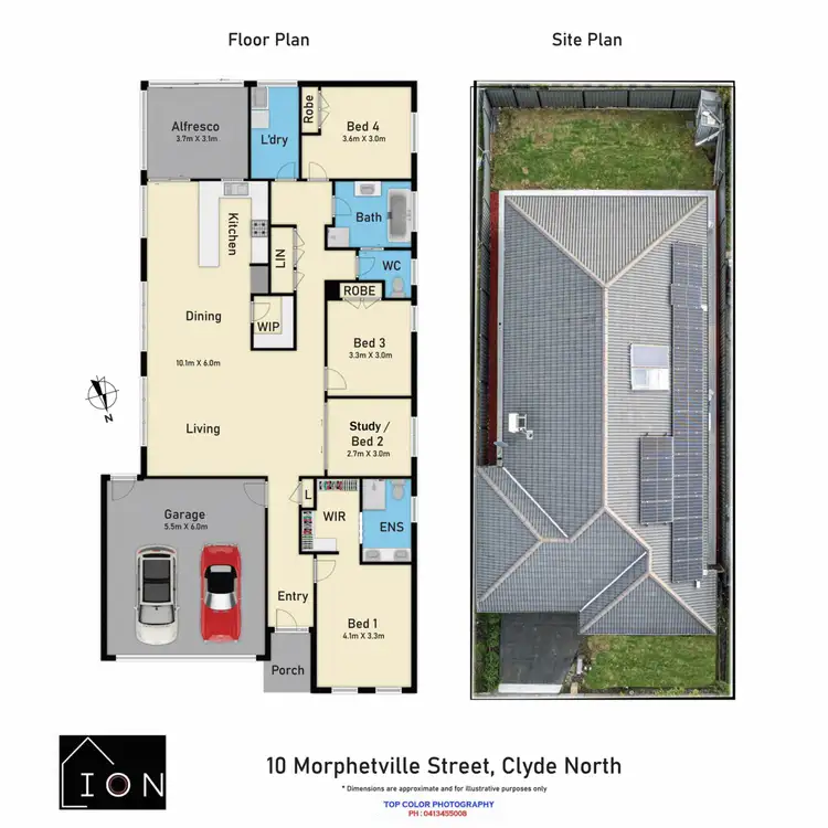 Floorplan of Homely house listing, 10 Morphetville Street, Clyde North VIC 3978