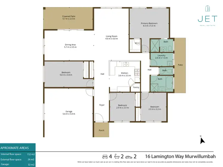 Floorplan of Homely house listing, 16 Lamington Way, Murwillumbah NSW 2484