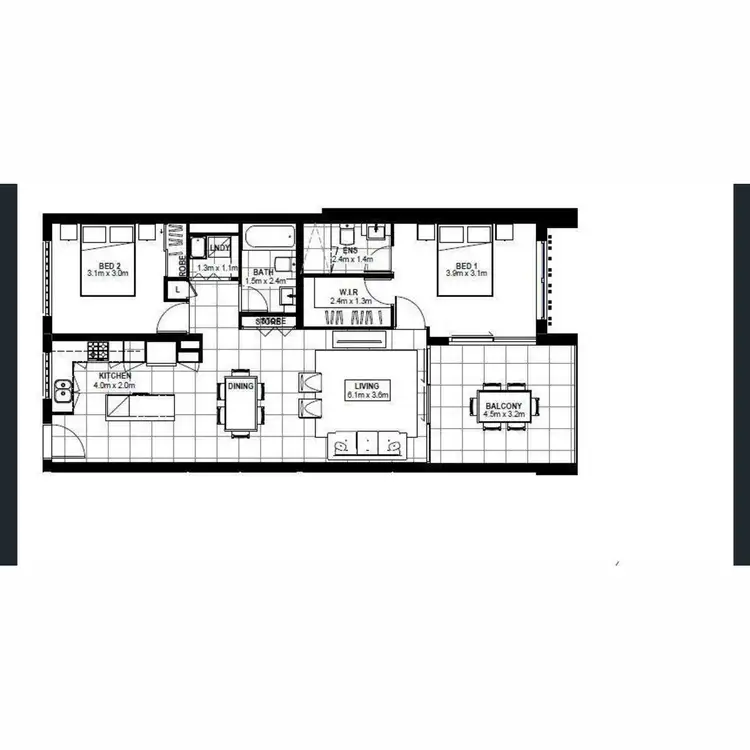 Floorplan of Homely apartment listing, 16/16-24 Lower Clifton Terrace, Red Hill QLD 4059