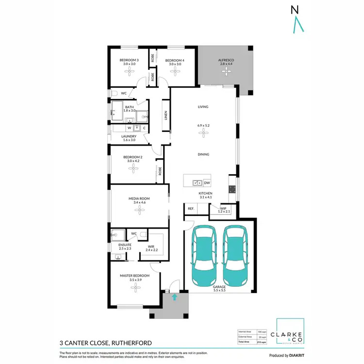 Floorplan of Homely house listing, 3 Canter Close, Rutherford NSW 2320