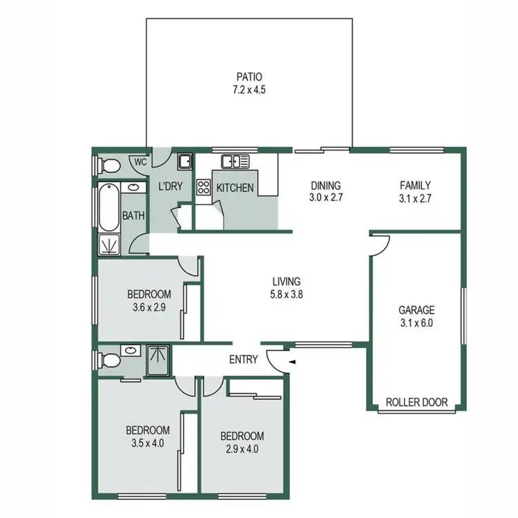 Floorplan of Homely house listing, 5 Debra Crt, Urangan QLD 4655