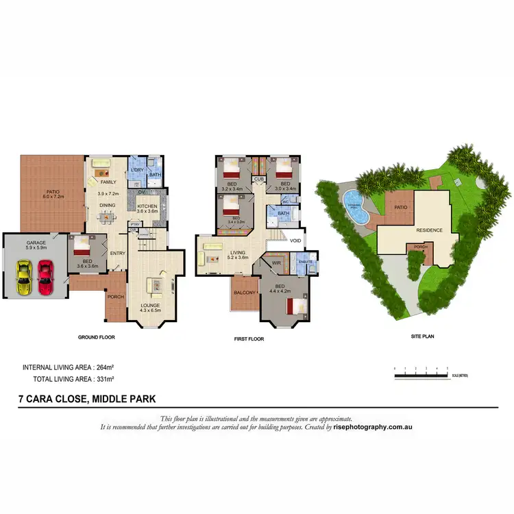 Floorplan of Homely house listing, 7 Cara Close, Middle Park QLD 4074