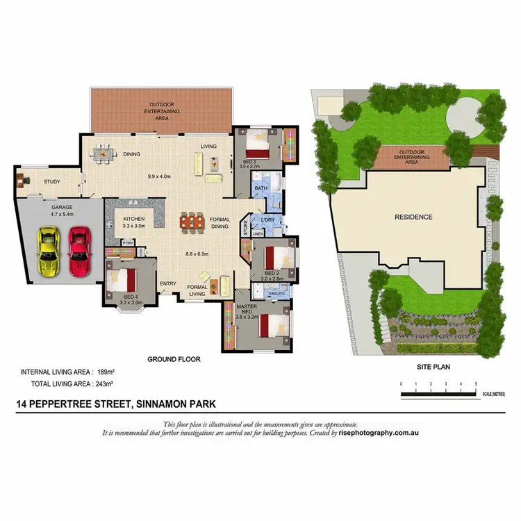 Floorplan of Homely house listing, 14 Peppertree Street, Sinnamon Park QLD 4073