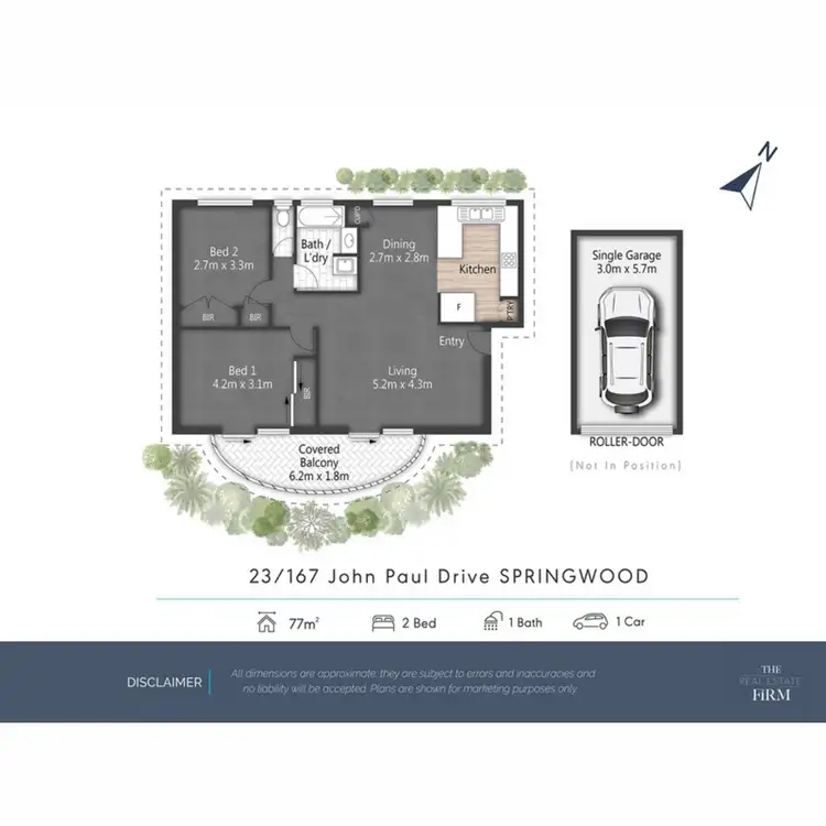 Floorplan of Homely unit listing, 23/167 John Paul Drive, Springwood QLD 4127
