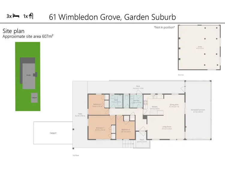 Floorplan of Homely house listing, 61 Wimbledon Grove, Garden Suburb NSW 2289