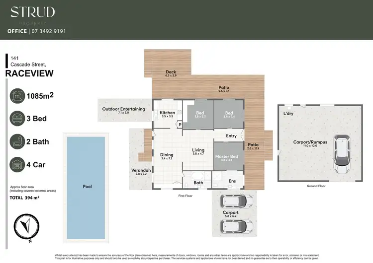 Floorplan of Homely house listing, 141 Cascade Street, Raceview QLD 4305