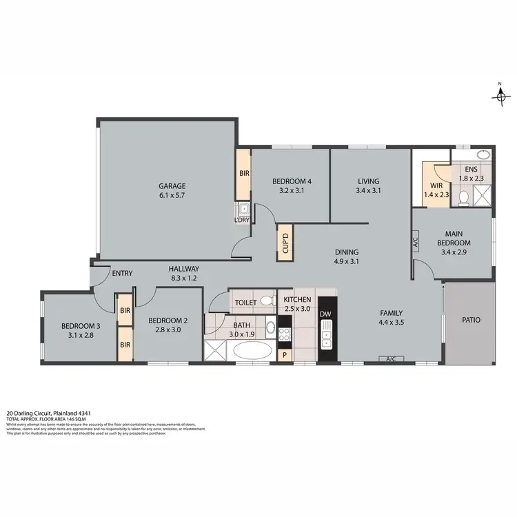 Floorplan of Homely house listing, 20 Darling Circuit, Plainland QLD 4341