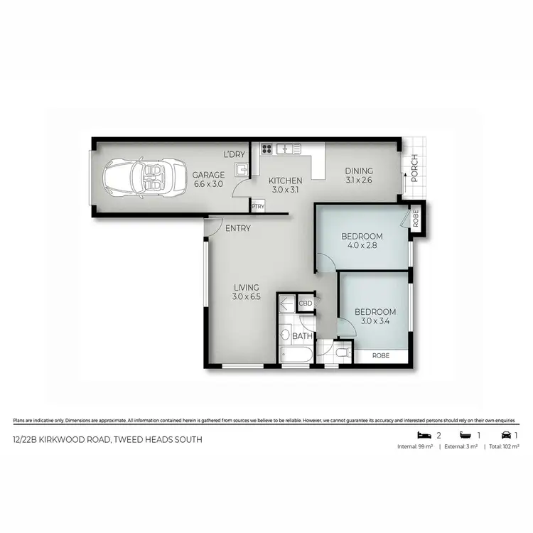 Floorplan of Homely villa listing, 12/22b Kirkwood Road, Tweed Heads South NSW 2486