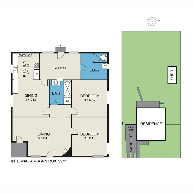 Floorplan of Homely house listing, 25 Comfort Avenue, Cessnock NSW 2325