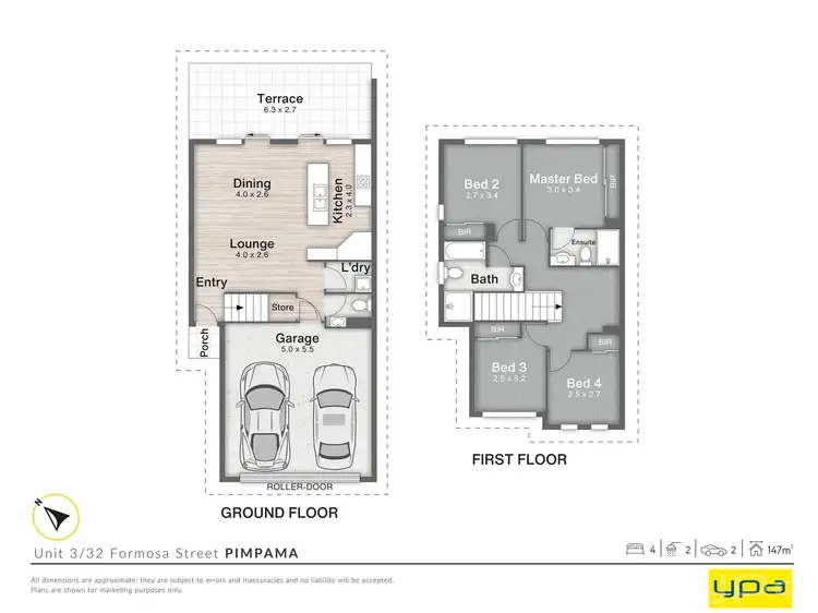 Floorplan of Homely townhouse listing, 3/32 Formosa Street, Pimpama QLD 4209