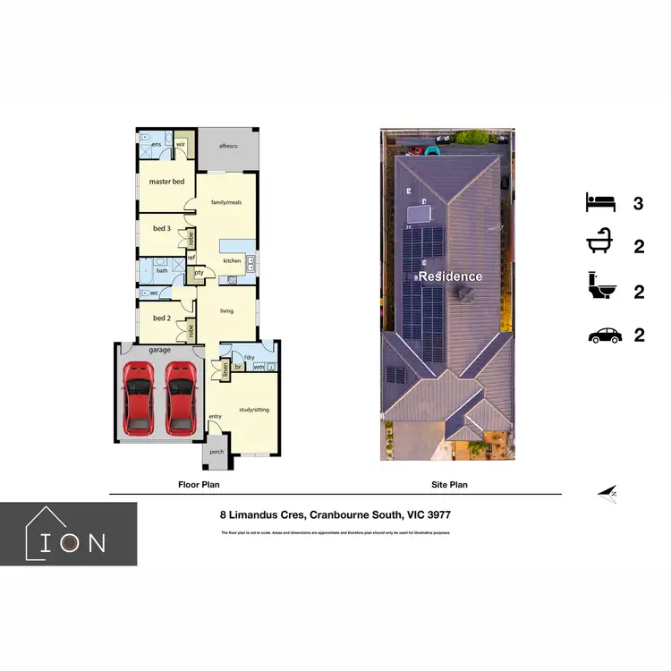 Floorplan of Homely house listing, 8 Limandus Crescent, Cranbourne South VIC 3977
