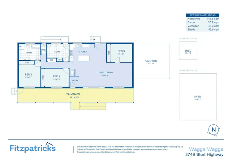 Floorplan of Homely house listing, 3749 Sturt Highway, Gumly Gumly NSW 2652