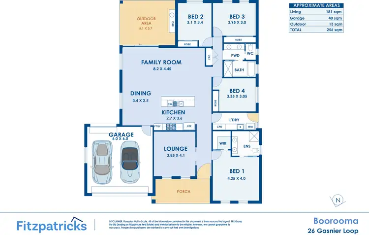 Floorplan of Homely house listing, 26 Gasnier Loop, Boorooma NSW 2650