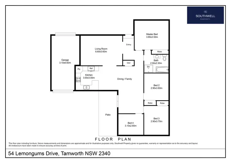Floorplan of Homely house listing, 54 Lemon Gums Drive, Tamworth NSW 2340