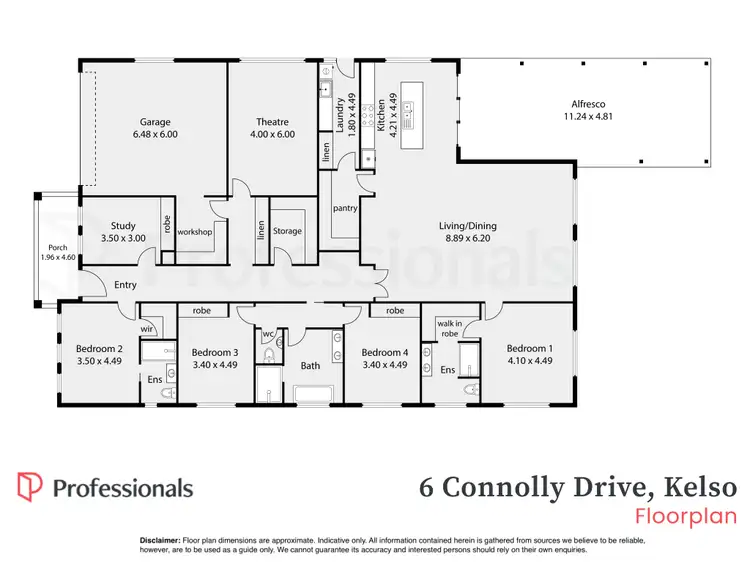 Floorplan of Homely house listing, 6 Connolly Drive, Kelso NSW 2795