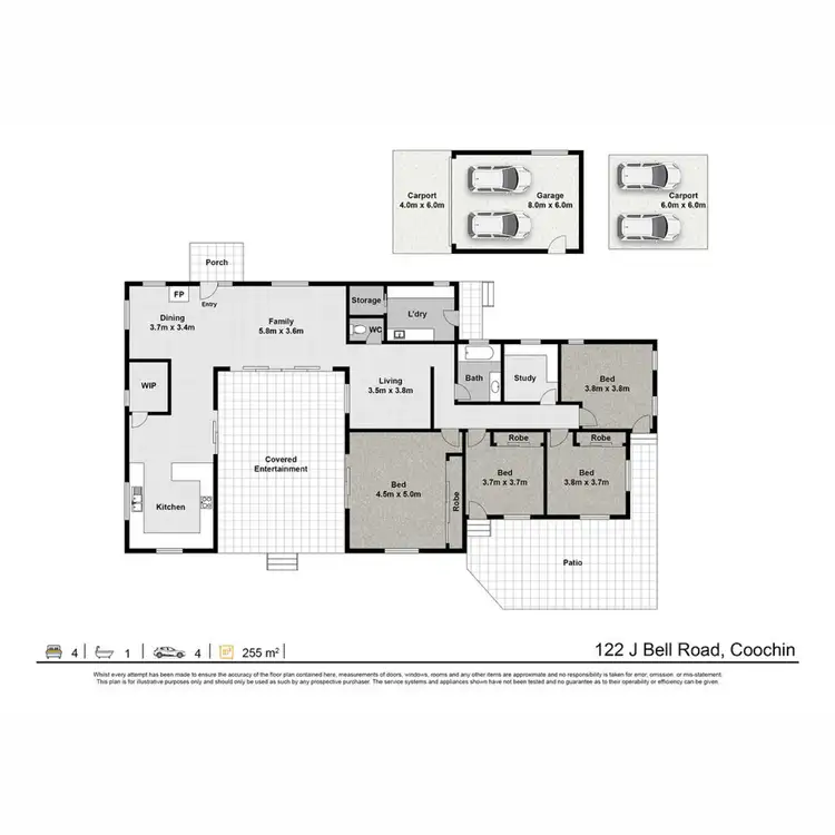 Floorplan of Homely house listing, 122 J Bell Road, Coochin QLD 4310