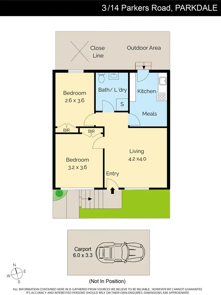 Floorplan of Homely unit listing, 3/14 Parkers Road, Parkdale VIC 3195