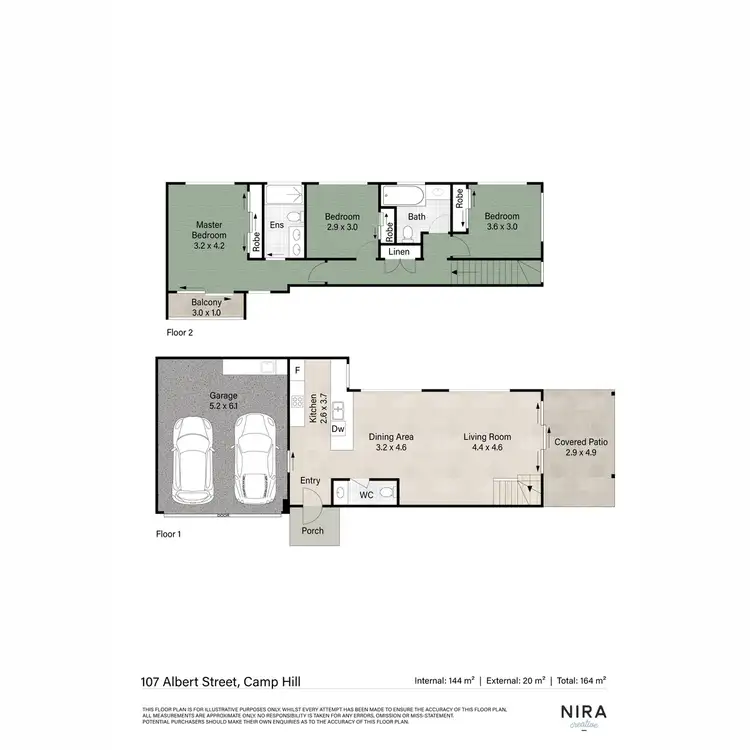 Floorplan of Homely townhouse listing, 107 Albert Street, Camp Hill QLD 4152