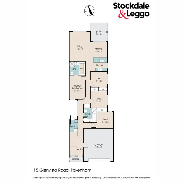 Floorplan of Homely house listing, 15 Glenvista Road, Pakenham VIC 3810