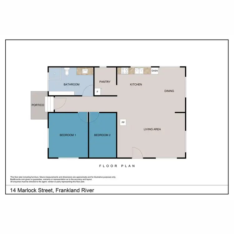 Floorplan of Homely house listing, 14 Marlock Street, Frankland River WA 6396